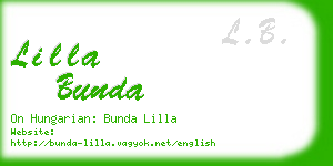 lilla bunda business card